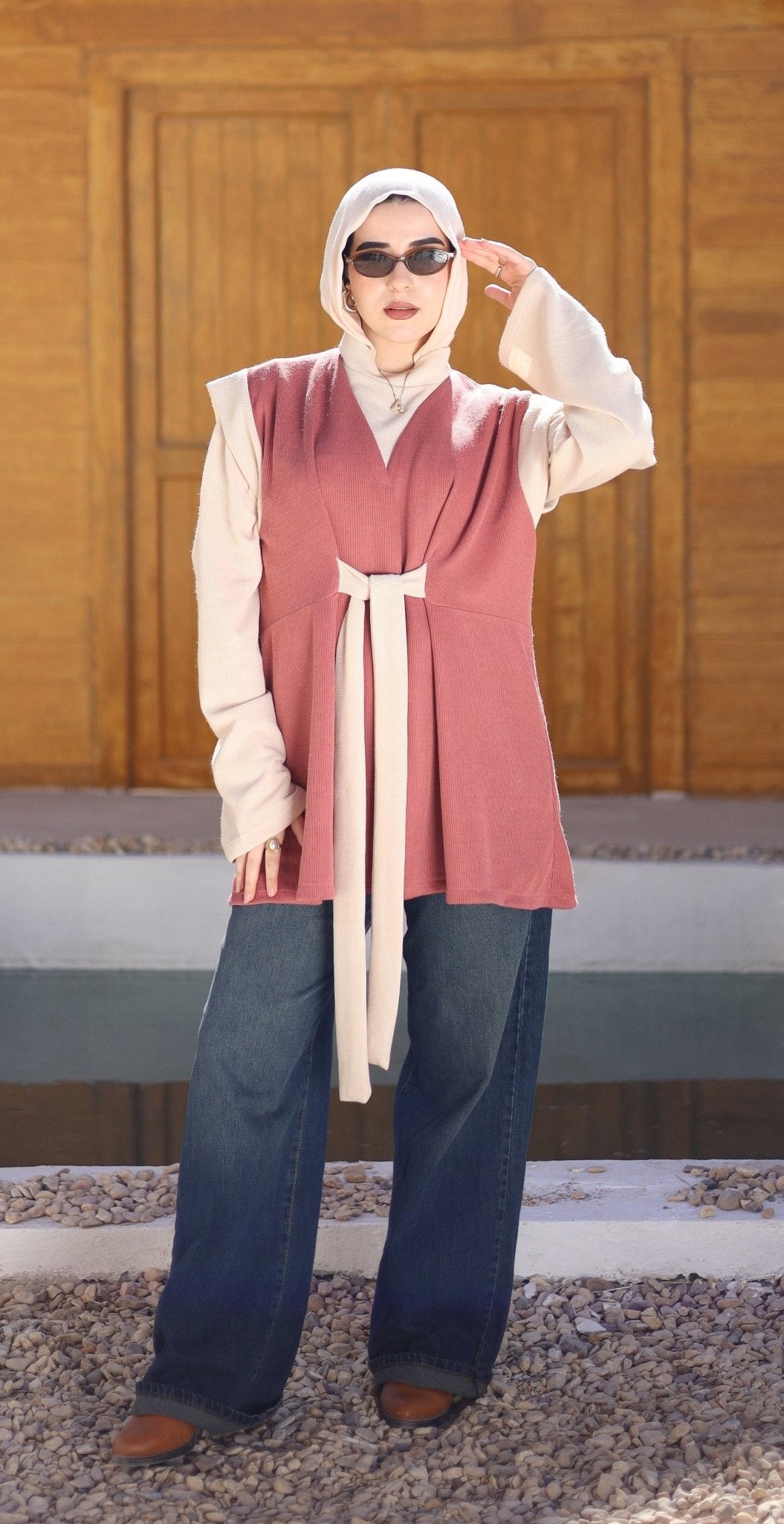 ベスト/ジレ OTONA WRAP VEST SET UP DRESS 大人気のOTONA WRAP VEST SET UP DRESSが緊急再入荷決定♡ | 黒石