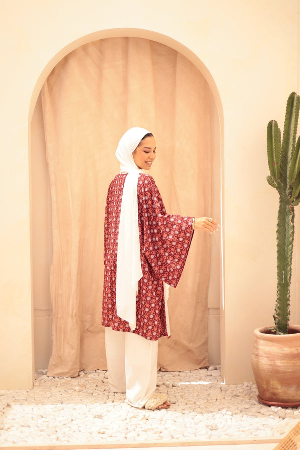 Whispers Brown Kimono - KIMONAT