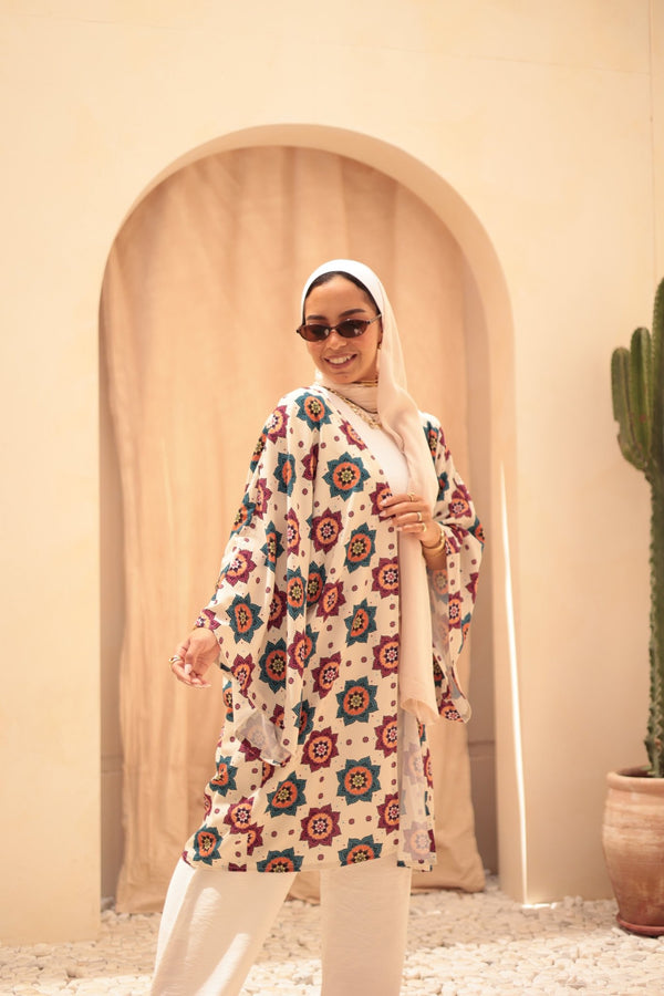 Alabaster Muse Kimono - KIMONAT