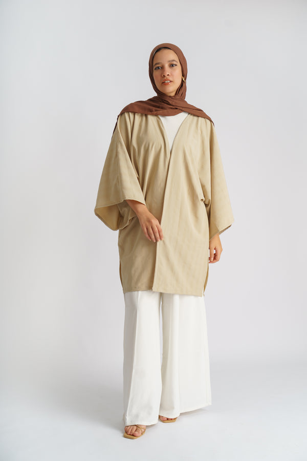 Sahara Sunset Wrap: Desert Diva Essentials in Dark Beige