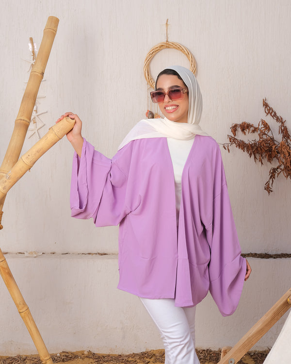 Effortless Elegance Gems Kimono - Lilac