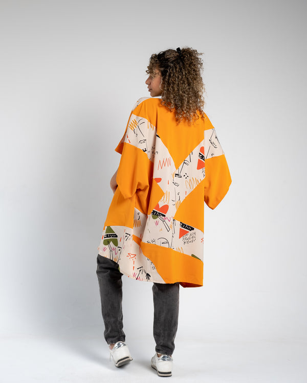 Boho Heart Sugar & Spice Kimono - Orange