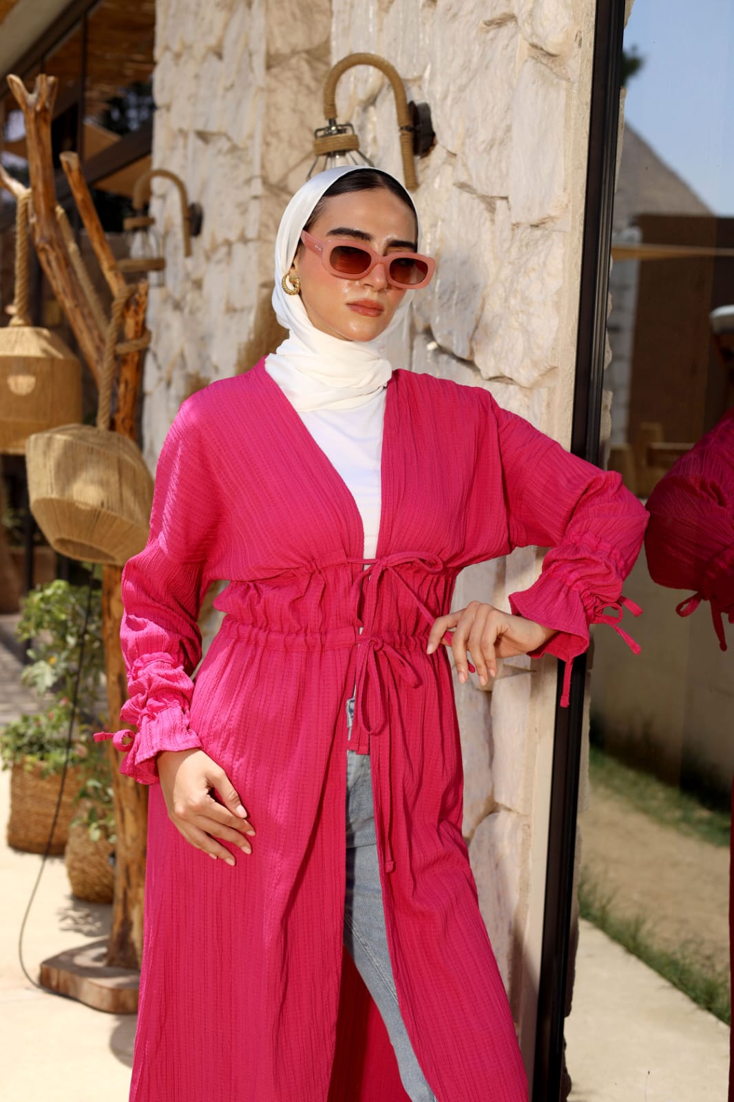 Twist Charm – Hot Bloom | LONG - KIMONAT